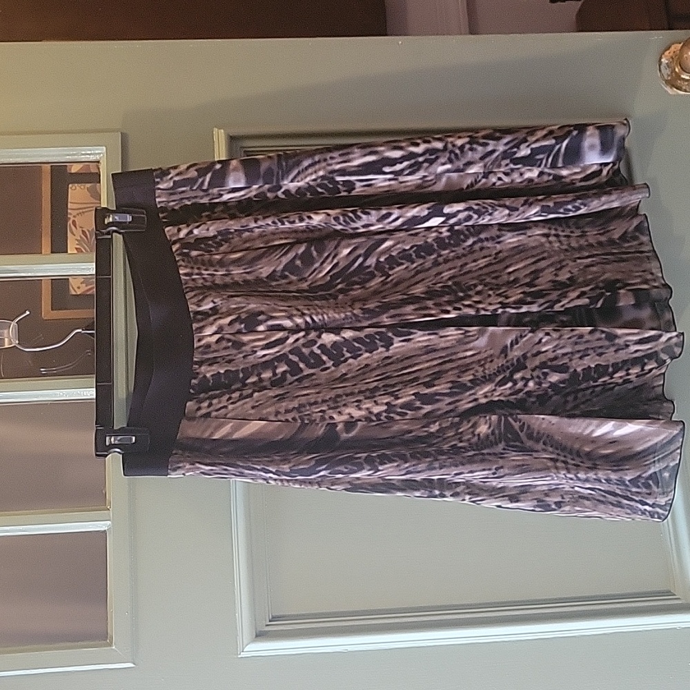 Tribal skirt with subtle animal print